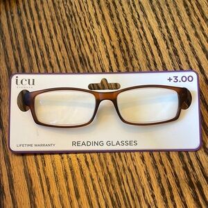 ICU eyewear reading glasses- +3.00